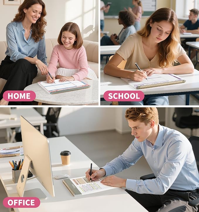 104 Pgs Weekly To Do List Notepad 52 Duplex-Printed Undated Sheets 100 GSM | (8.5"×11") Weekly Desk Planner For Work Home School Office Desk Accessories Supplies & Goal Setting Tasks -Pink Floral