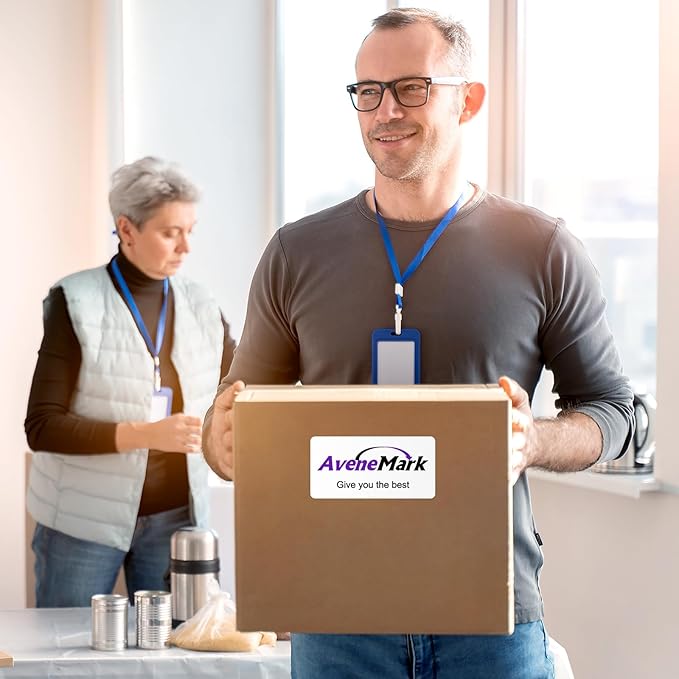 1000 Labels (100 Sheets) - 2" x 4" Shipping Address Labels - 10-Up Mailing Stickers for Laser/Inkjet Printers - 8.5" x 11" White Printer Labels - Multipurpose Address Papers