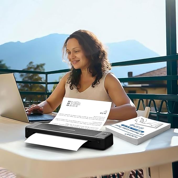 300 Sheets Thermal Printer Paper 8.5 x 11 Inch,BPA free Advanced Thermal Printing, US Letter Size Thermal Paper Compatible Most Portable Printers