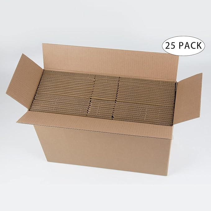 Shipping Boxes 10x7x5 Inches Small Corrugated Cardboard Boxes, 25 Pack