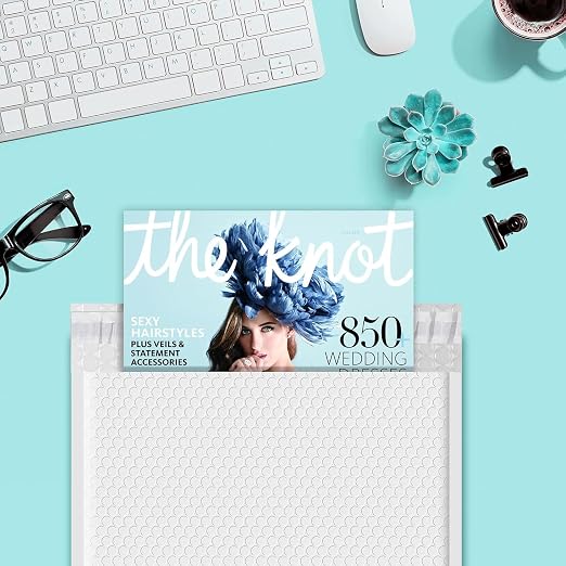Fuxury Bubble Mailers 12x15" White Padded Envelopes 120 Pack Self-Seal | Large Bubble Envelopes Strong Adhesion Padded Mailers for Mailing Small Business,Magazine,Clothing