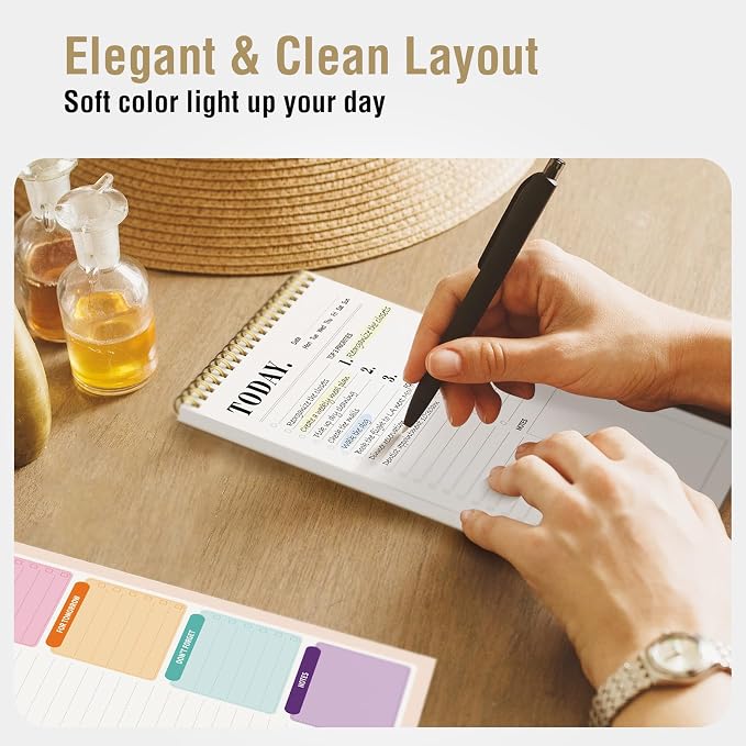 Forvencer To Do List Notepad with 52 Sheets (6.5 x9.8),To Do List Notebook | Notebook for Work, Undated Daily Planner Organizer for Tasks Checklist & Goal Planning, To Do List Perfect for Office, School