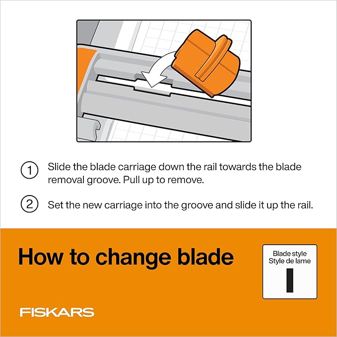 Fiskars 12" Trim & Score Board, TripleTrack System, Integrated Scoring Surface, Folding Design for Crafting and Travel