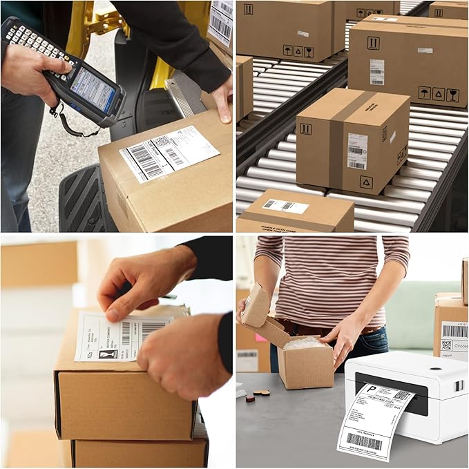 Joyberg 4x6 Thermal Labels, Shipping Labels, Strong Adhesive Thermal Label, White Printer Paper/Label