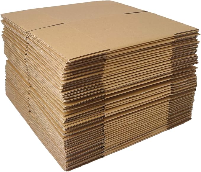 zmybcpack 40 Pack 5x5x5 inch Corrugated Boxes Mailer- Corrugated Cardboard Mailer Shipping Boxes, Small Mailing Packing Boxes for Shipping, Moving, Storage | Small Mailing Packing Boxes for Shipping, Moving, Storage