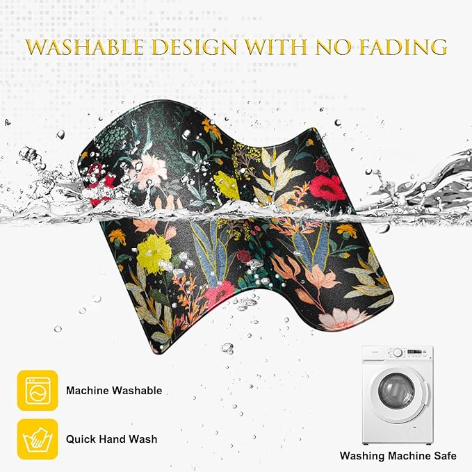 JIKIOU Mouse Pad with Stitched Edge, Portable Size-10.2x8.3in Flowers | Anti-Fray, Comfortable Smooth Lycra Surface, Non-Slip Rubber Base, Machine Washable Fade-resistant, Compatible with All Mice