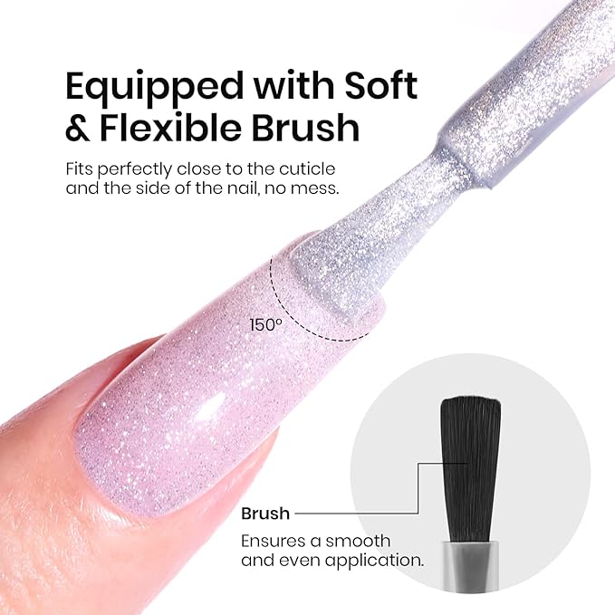 Beetles Cat Eye Gel Top Coat,2 in 1 Top Coat Gel Nail Polish & Cat Eye Magnetic Effect No Wipe - Shine Finish and Long Lasting, Soak Off LED Nail Lamp Nail Art Design Manicure Diy at Home