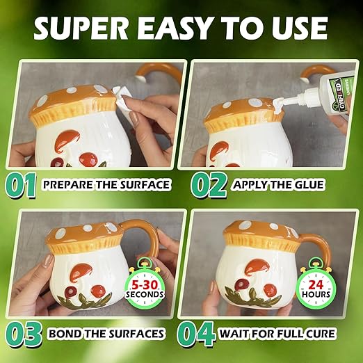 Medium Super Glue Kit, 56.8 Gram (2oz) CA Glue with Anti-Clog Cap & Microtips for Woodworking, 3D Printing, Aquarium, Crafts, Plastic β Instant Cyanoacrylate Adhesive Repair Shoe, Ceramic, Glass