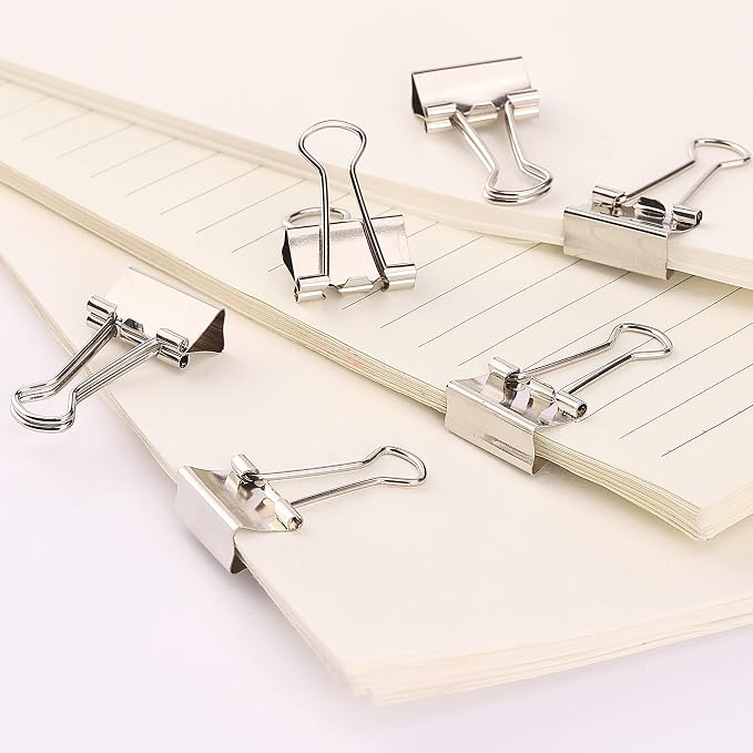 Mr. Pen- Small Binder Clips, 50 pcs, 0.75", Small Size | Silver Metal Binder Paper Clips, Paper Clamps for Office Supplies, Home, School, Business, Document Organizing