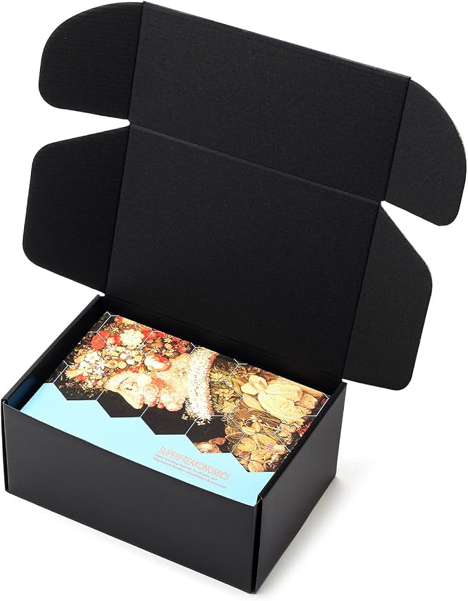 Timirog 9x6x4 Inches Black Shipping Boxes 25 Pack Corrugated Cardboard | Mailing Box for Small Business, Tab Locking Literature Mailer Packaging Supplies for Packing Digest Size Book Gifts Craft DVD