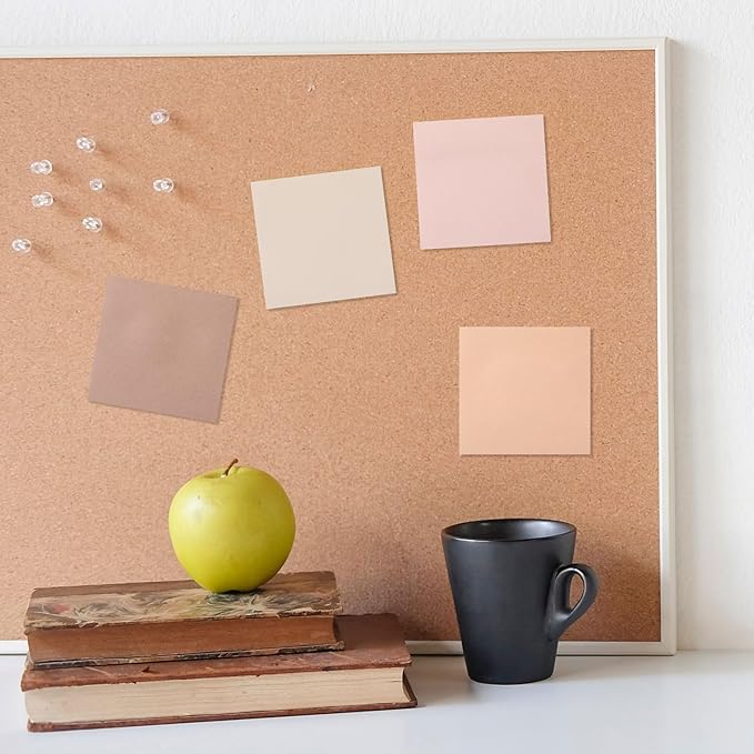 Thenshop 12 Pads Boho Sticky Notes 3"x3" 50 Sheets | Self Stick Notes Pads Memo boho Office Supplies Vintage Aesthetic School Accessories Easy Peel Repositionable