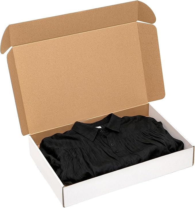 Wowxyz 17x11x3" Shipping Boxes 20 Pack White Corrugated Cardboard Box | 3 Layers, Medium Literature Mailer Packaging Supplies, Mailing Boxes for Small Business