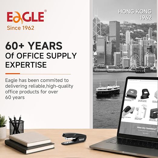 Eagle No. 10 Mini Staples for #10 Staplers, 3,000 Count | 3/16 in leg, steel wire, fastens 2-20 sheets; 3 boxes of 1,000, smaller than standard 1/4 in staples, silver