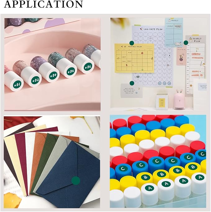 PARLAIM Round Dot Stickers 1/2 Inch Color Coding Labels on a Roll, 1000 PCS Permanent Circle Stickers in Plastic Dispenser Box for Home Office Classro