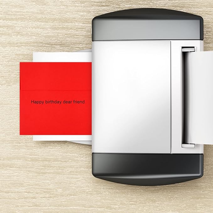 50 Packs 5x7 Envelopes, A7 5x7 Envelopes for Invitations, Printable Invitation Envelopes Self Seal for Weddings, Invitations, Photos, Greeting Cards, Mailing (Red)