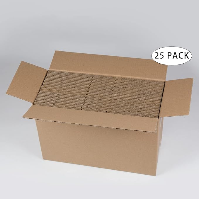 SUNLPH Shipping Boxes 9x6x4 Inches Small Corrugated Cardboard Boxes, 25 Pack