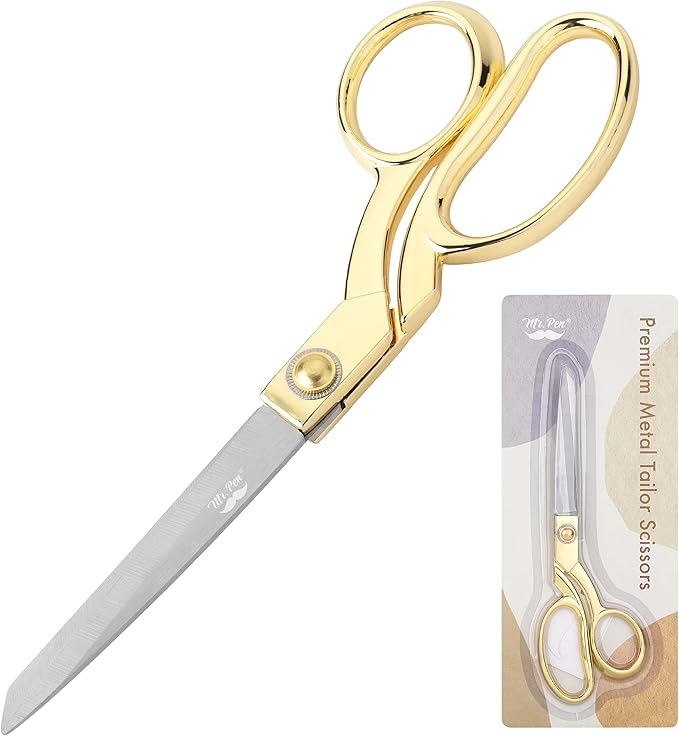 Mr. Pen- Premium Tailor Scissors, 8-Inch | Heavy Duty Carbon Steel Sewing & Fabric Scissors, Tailor Shears, Ultra-Sharp for Smooth Cutting