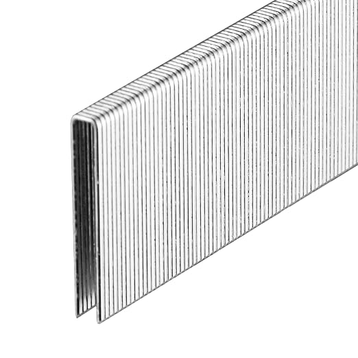 meite 18 Gauge 1/4-Inch Narrow Crown Staples, 1-1/2-Inch Length Heavy Duty Galvanized Upholstery Staples for Electric or Pneumatic Narrow Crown Stapler Guns (8 Boxes)
