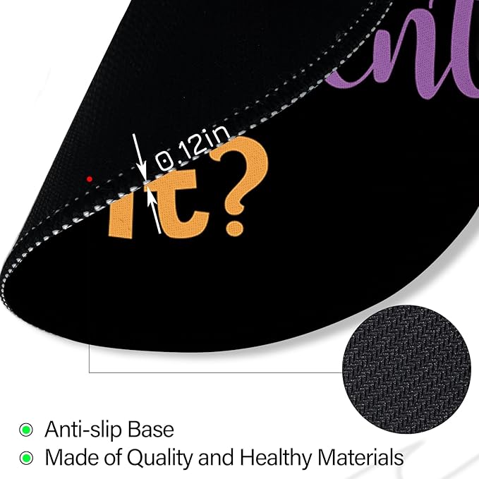 Funny Small Mouse Pad, But Did You Document It, Work Mousepad | Mini Travel Wireless Mice Pad for Computer, Office Accessories, Coworker Gifts, 8.6 x 8.6 inch