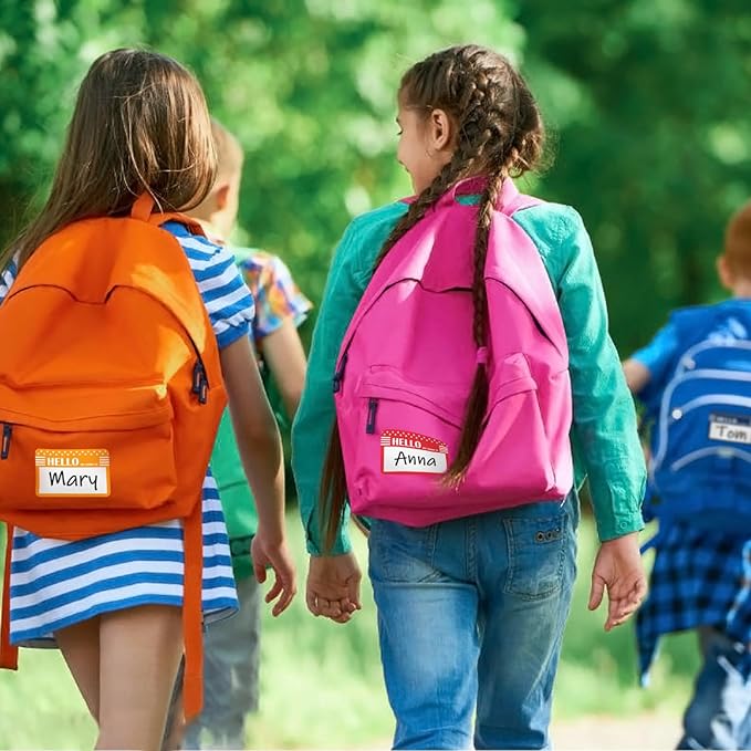 L LIKED 5 Colors Hello Name Tag 300 Labels 3.5x2.25 for School Office Home | "Hello My Name is" Design, Self-Adhesive, Easy to Remove, No Residue, Wide Applications for Parties, Camps, Meeting and More