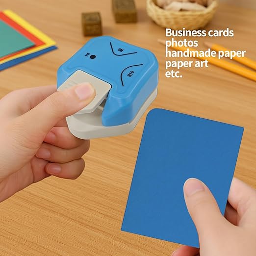 3-in-1 Paper Corner Rounder, Compact and Durable for 5mm、10mm Radiusand and Perforation, Round Corners Cutter Ideal for Card Making,Photo Cutter,Scrapbooking and DIY Projects
