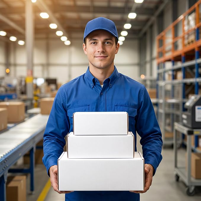 ZBEIVAN White Small Shipping Boxes, 30 Packs Cardboard Mailer Boxes for Packaging Small Business with Lids (10x7x5, 9x6x4, 8x6x4)