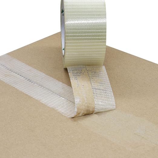 BOMEI PACK 30Rolls Reinforced Packing Tape, Bi Directional Filament Strapping Tape 2 inch x 30yds x 6.7Mil