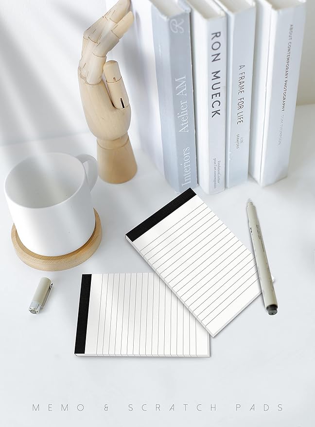 8 Pack Small Note Pads 3x5 Notepads Mini Pocket Notebook 3x5 Note Memo Pads | Small Memo Pads 3 x 5 Lined Note Pads of Paper with 30 Sheets Each Pad Mini Pocket Notebook Writing Pads 3x5 White Paper Pads