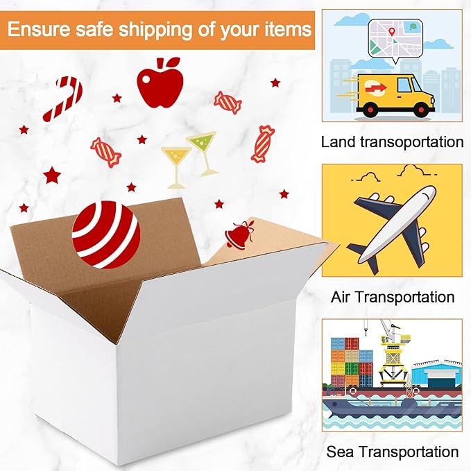 Yeaqee 72 Pcs 7x5x4 Inch Shipping Boxes Corrugated Cardboard Small Shipping Boxes for Packaging Mailing Packing Moving Small Business Storage Crafts Gifts (White)