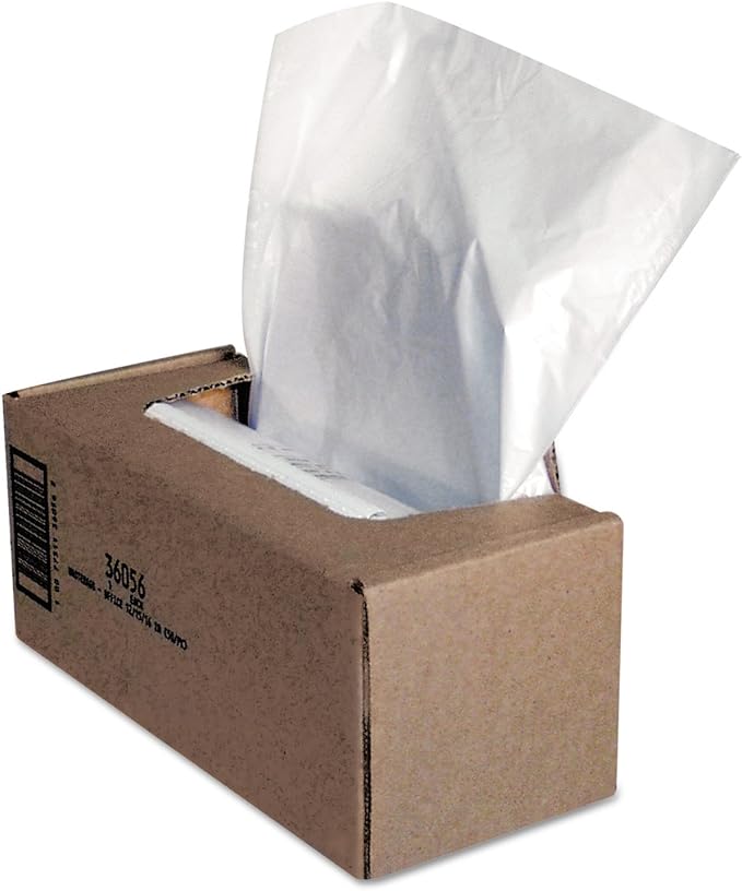 Fellowes Powershred Waste Bags for 325i and 325Ci Shredders, 50 Bags & Ties (36056)