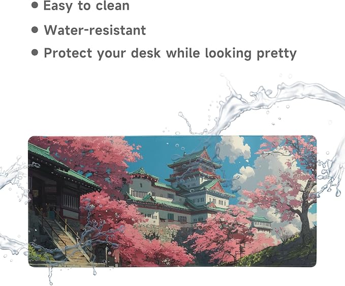Desk Mat Mouse Pad Gaming Desk Pad XL Large Mouse Mat Office Decor Accessories (Pink B)