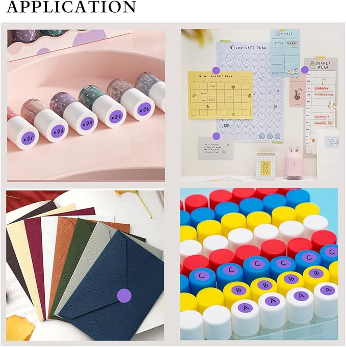 PARLAIM Round Dot Stickers 1/2 Inch Color Coding Labels on a Roll, 1000 PCS Permanent Circle Stickers in Plastic Dispenser Box for Home Office Classro