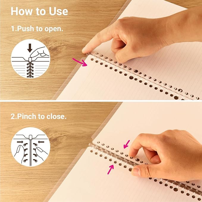 Kokuyo Campus 3 Pack Spiral Binder Notebooks, B5 Refillable Notebooks Smart Ring Binder 25 Sheets Capacity Each, with 100 Sheets 6mm Dot Ruled Filler Paper, Ideal for Work, Study & Journal, Lemon Mix