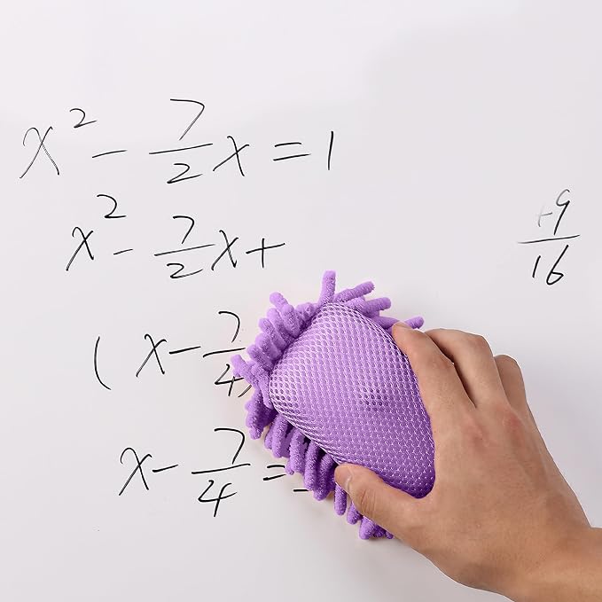 Mr. Pen- Magnetic Microfiber Shag Whiteboard Erasers, 4" x 6", 4 Pack | Dual Surface, Washable Large Dry Erase Board Cleaner for Chalk, Marker, Classroom, Office, Home