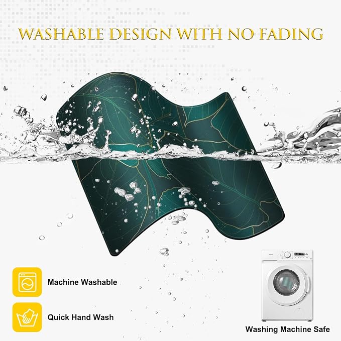 JIKIOU 3 Pack Mouse Pad with Stitched Edge, Portable Size-10.2x8.3in Leaf | Anti-Fray, Comfortable Smooth Lycra Surface, Non-Slip Rubber Base, Machine Washable Fade-resistant, Compatible with All Mice