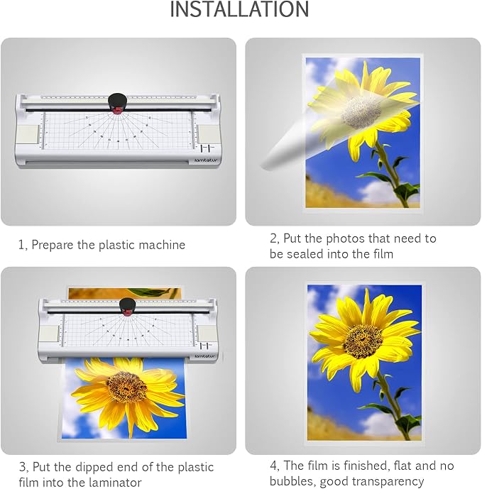 Lamtetur Thermal Laminator Machine11X17 with 70Letter Size Laminating Sheet | 13inch Wide Laminating Hot&Cold Setting,A3 Lamination Laminated 3-5mil,Office Home School Teacher,Paper Cutter,Corner Rounder