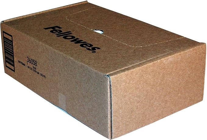 Fellowes Shredder Bags Office Storage Container, Clear (3605801),Brown