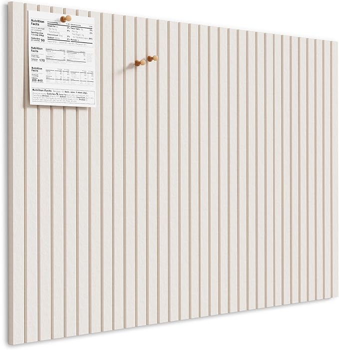 MaxGear Bulletin Board 48" x 36", Light Tan Felt Wall Tiles Home Decor | Cork Board For Walls Alternative, 12 Pack 11.8" x 11.8" 3D Wall Panels, Poster Felt Board, Pin Board For Office, Room Decor