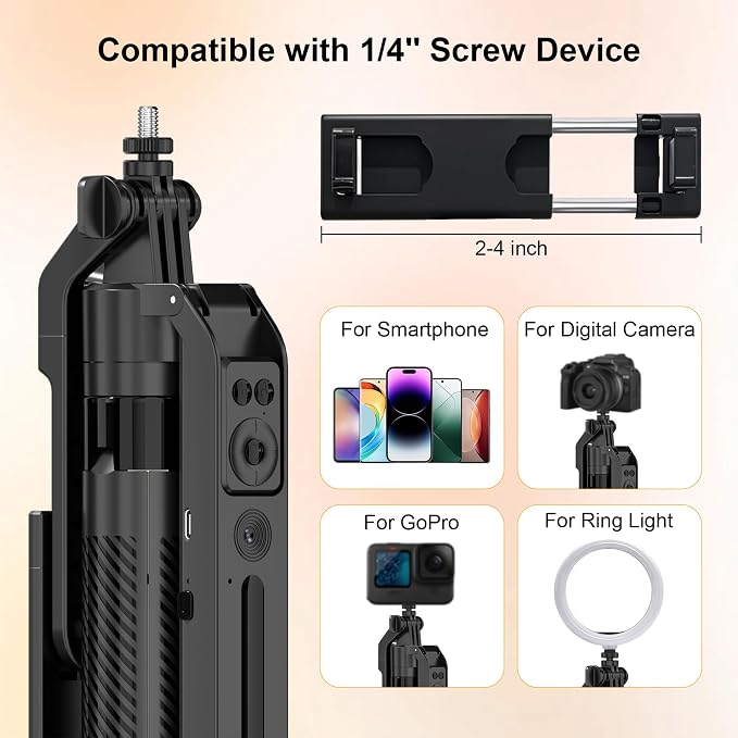 Content Creator Essentials Vlogging Kit for iPhone with Wireless Mic | 71" Phone Tripod Stand with 10'' Ring Light, Selfie Stick Cell Phone Video Recording for TikTok YouTube Starter Kit