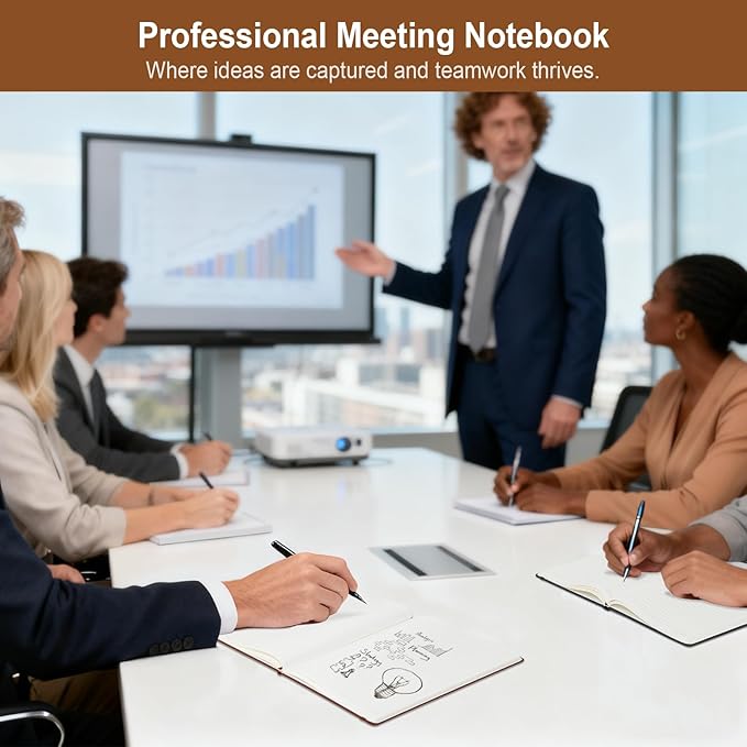 ViVin Lined Journal Notebooks for Work,192 Pages,Medium 5.5 x 8.3 inch,College Ruled,A5 Hardcover Journaling Notebooks for Writing,8 Pack Bulk,Light Colored Series
