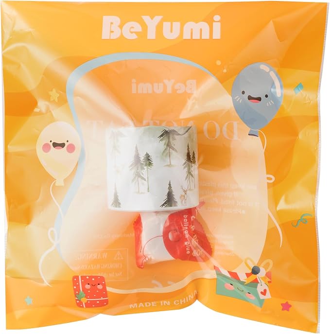 BeYumi Green Forest Border Trim - 65ft Back to School Sage Green Watercolor Forest Wonderland Rolled Border Trim Tree Deer Bulletin Board Borders Party School Classroom Office Home Chalkboard Decor