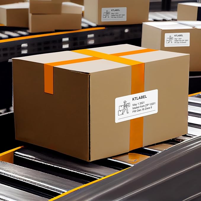 (10 Up 5,000 Pcs) 2"x4" Shipping Address Labels for Laser & Inkjet Printers,500 Sheets Permanent Adhesive 10 per Page Shipping Labels, 1/10 Page Stickers, 10 Labels per Sheet
