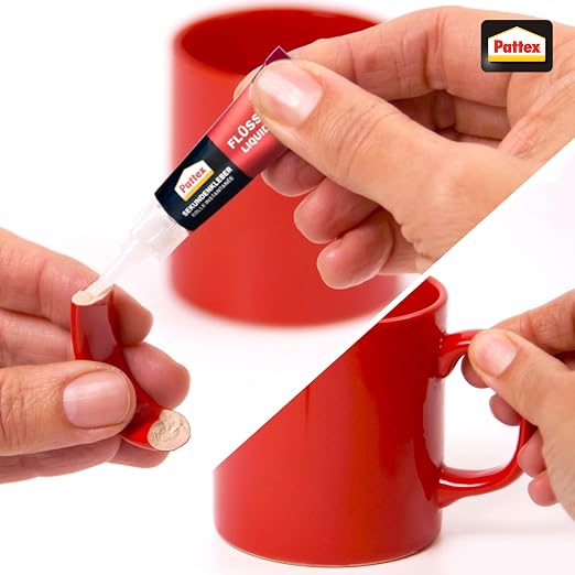 Pattex Super Glue Ultra Gel, Extra Strong & Flexible Super Adhesive, Shock & Water Resistant, for e.g. Rubber, Leather, Wood, 3 g + 3 g Quick Drying Second Glue Liquid Free, 9H PSGLB