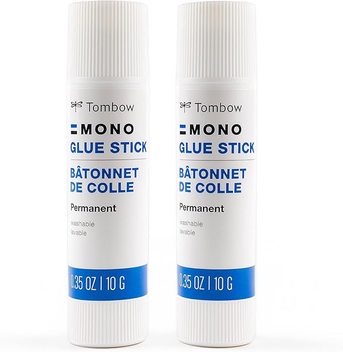 Tombow Mono Glue Stick, Medium, 2-Pack