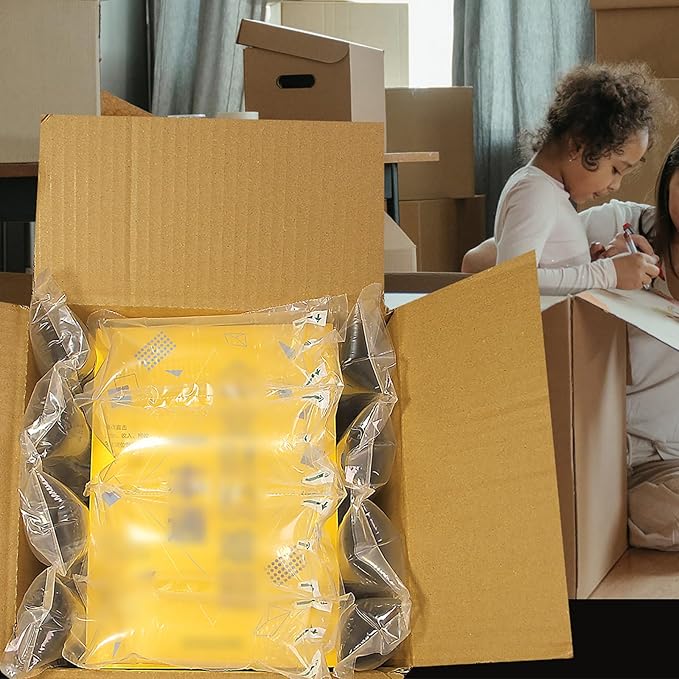 Air Pillows for Shipping with Pump Packaging Air Bags 200 Count Inflatable Shipping Supplies Box Filler Packing Materials Alternative to Packing Peanuts, Purse Stuffers for Shape 3.54" x 7.87"
