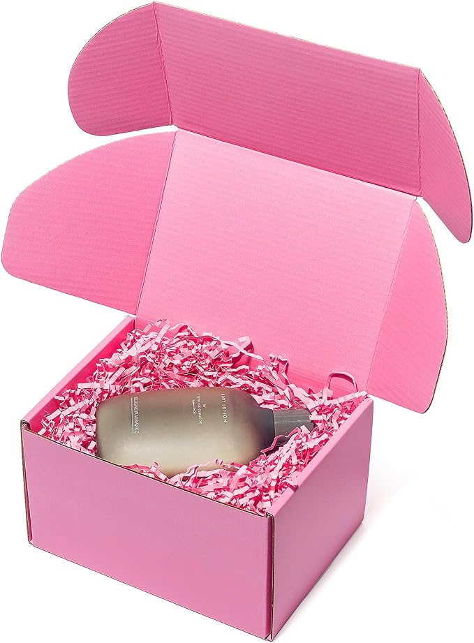 Timirog Pink Shipping Boxes 7x5x4 Inches 25 Pack Corrugated Cardboard | Mailing Box for Small Business, Cute Tab Locking Literature Mailer for Packing Jewelry Ornament Gift Craft Packaging Supplier