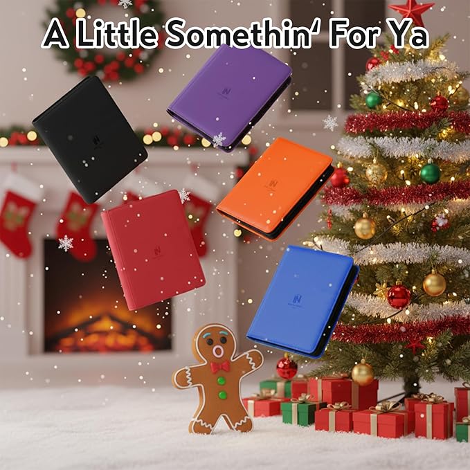 Trading Card Binder, Premium 9 Pocket 540 Double Sided Pocket Collection Binder, Card Album for TCG Card Holder for Game Card, Sports Card, Yugioh, MTG etc(Red)