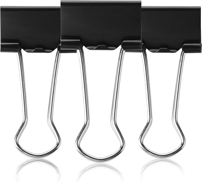 Mr. Pen- Small Binder Clips, 50 pcs, 0.75", Small Size | Black Metal Binder Paper Clips, Paper Clamps for Office Supplies, Home, School, Business, Document Organizing