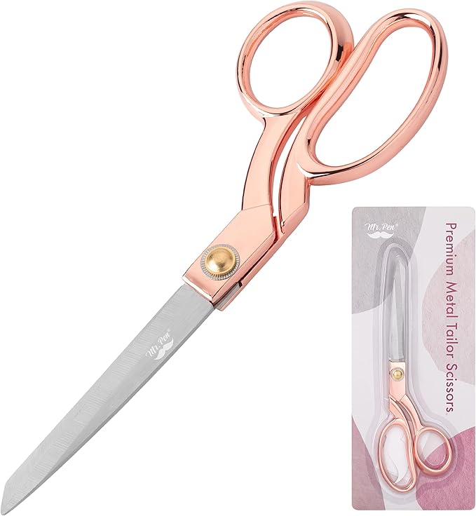 Mr. Pen- Premium Tailor Scissors, 8-Inch | Heavy Duty Carbon Steel Sewing & Fabric Scissors, Tailor Shears, Ultra-Sharp for Smooth Cutting