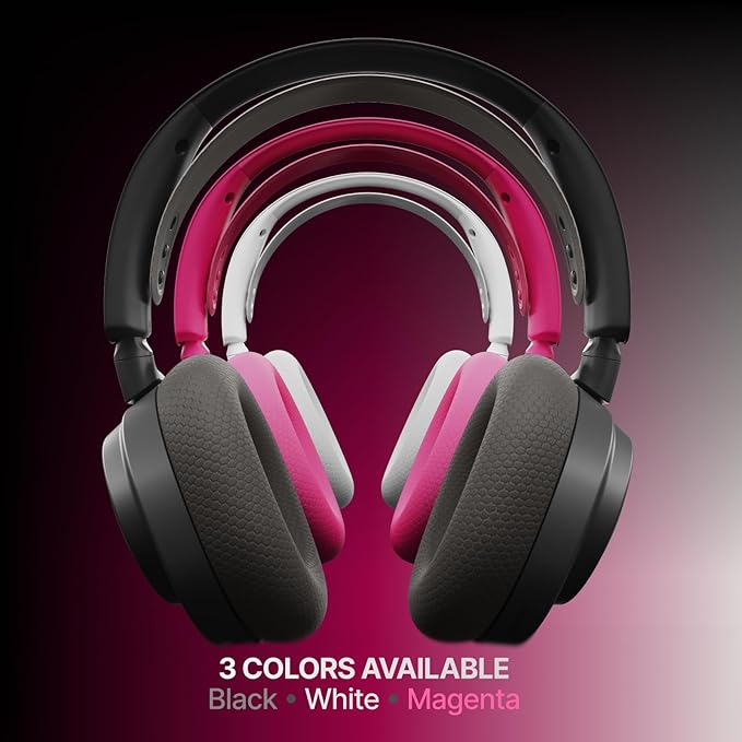 SteelSeries Arctis Nova 7P Wireless Gen 2 Gaming Headset - Real-Time App Control, 50+ HR Play, Neodymium Magnetic Drivers, Mix 2.4GHz/Bluetooth, PS5, PS4, PC, Switch 1/2, Mobile - White